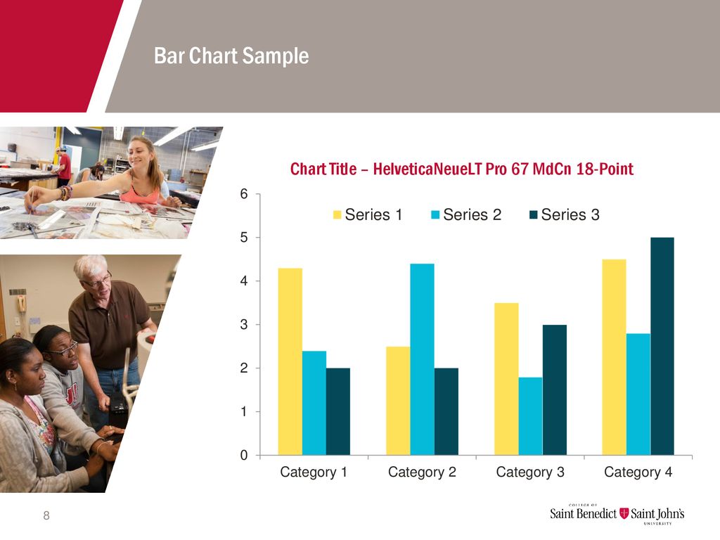 Bar Chart Sample Chart Title – HelveticaNeueLT Pro 67 MdCn 18-Point