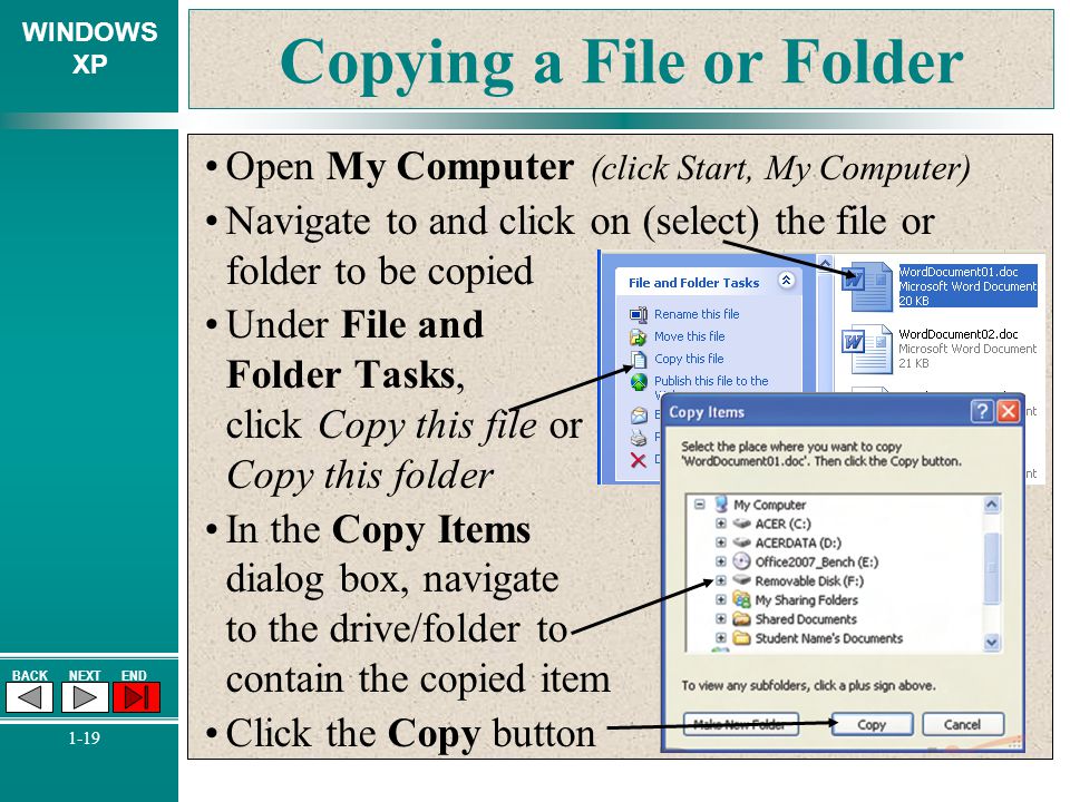 Copying a File or Folder