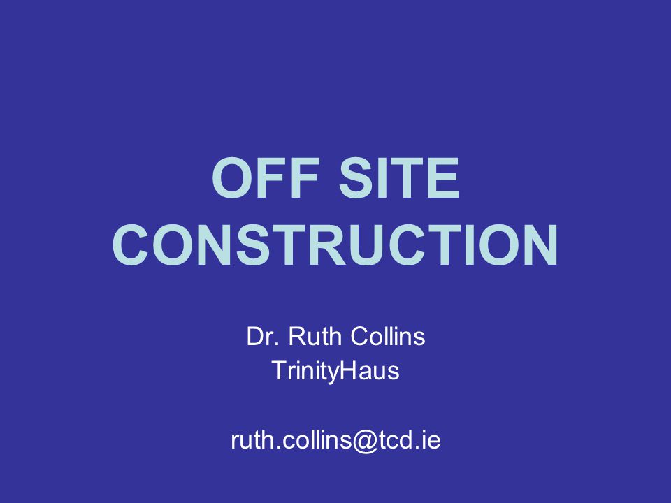 Dr. Ruth Collins TrinityHaus