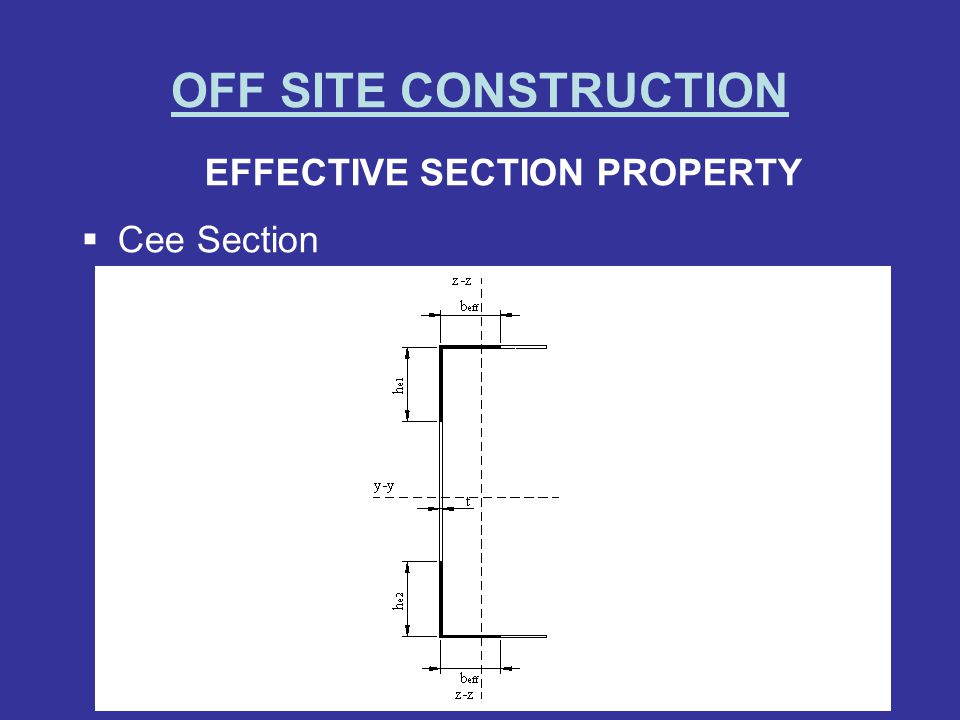 EFFECTIVE SECTION PROPERTY