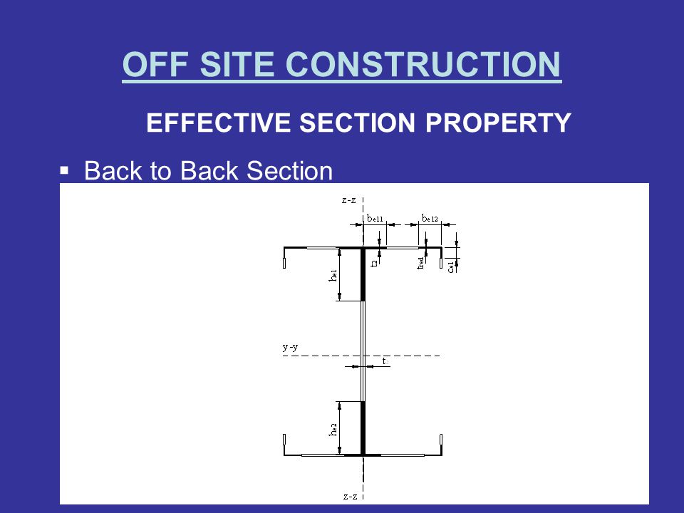 EFFECTIVE SECTION PROPERTY