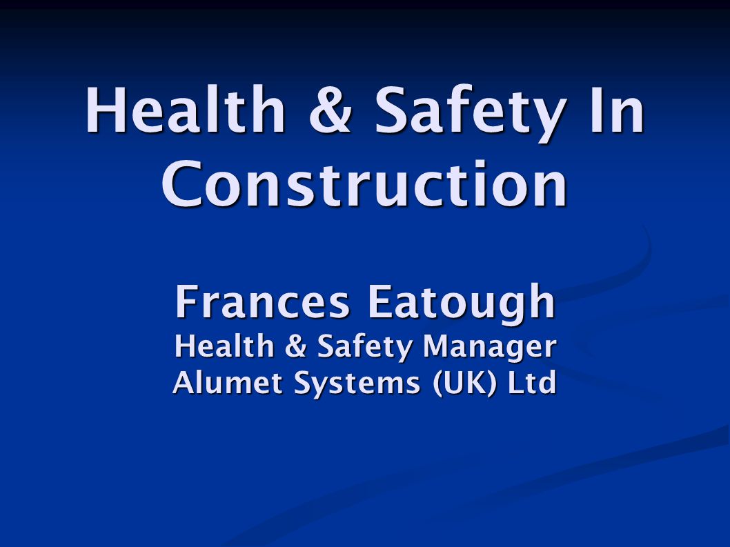 construction health and safety uk