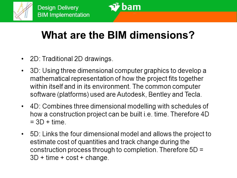 What are the BIM dimensions