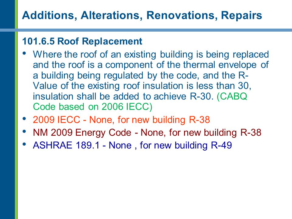 Additions, Alterations, Renovations, Repairs