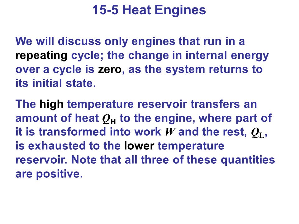 15-5 Heat Engines