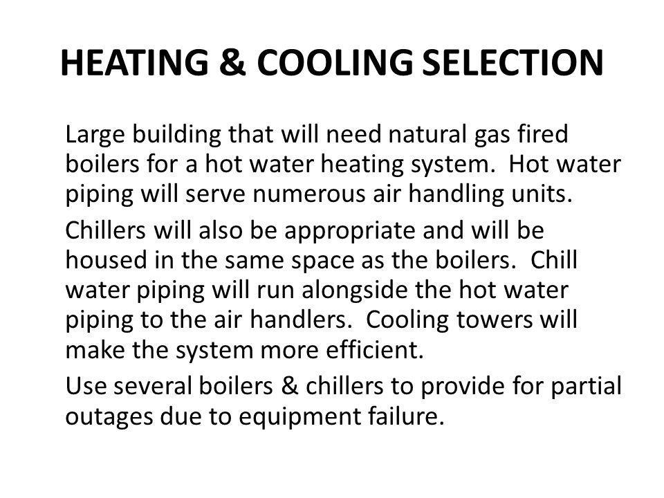 HEATING & COOLING SELECTION