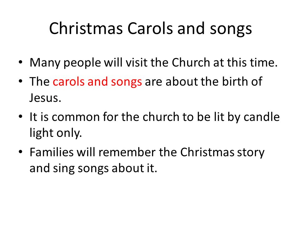 Christmas Carols and songs