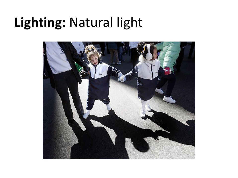 Lighting: Natural light