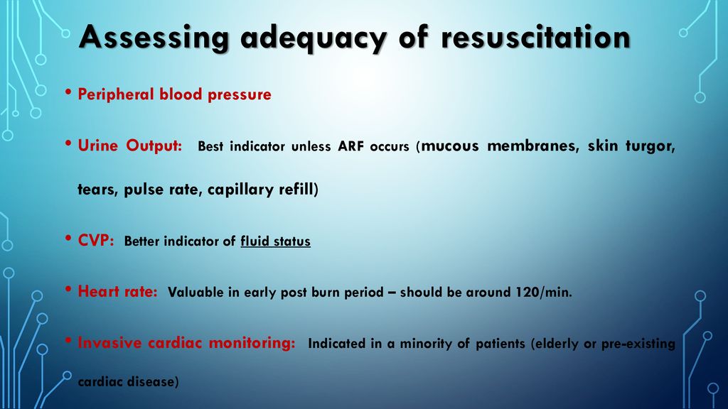 Assessing adequacy of resuscitation