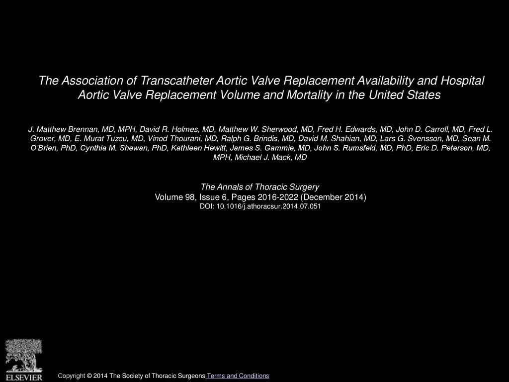 The Association of Transcatheter Aortic Valve Replacement Availability and Hospital Aortic Valve Replacement Volume and Mortality in the United States