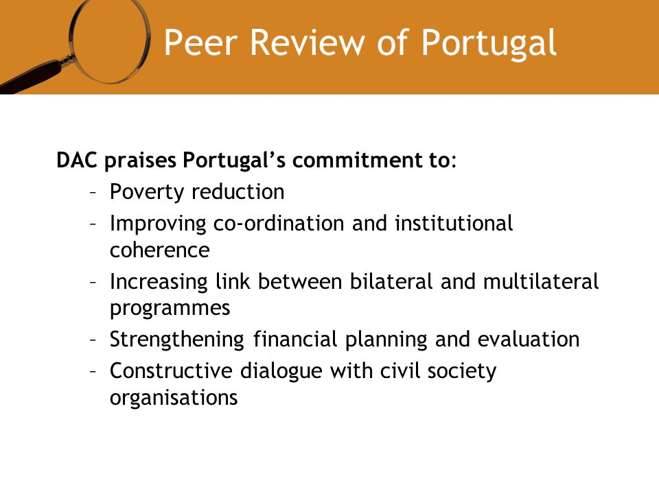 Peer Review of Portugal