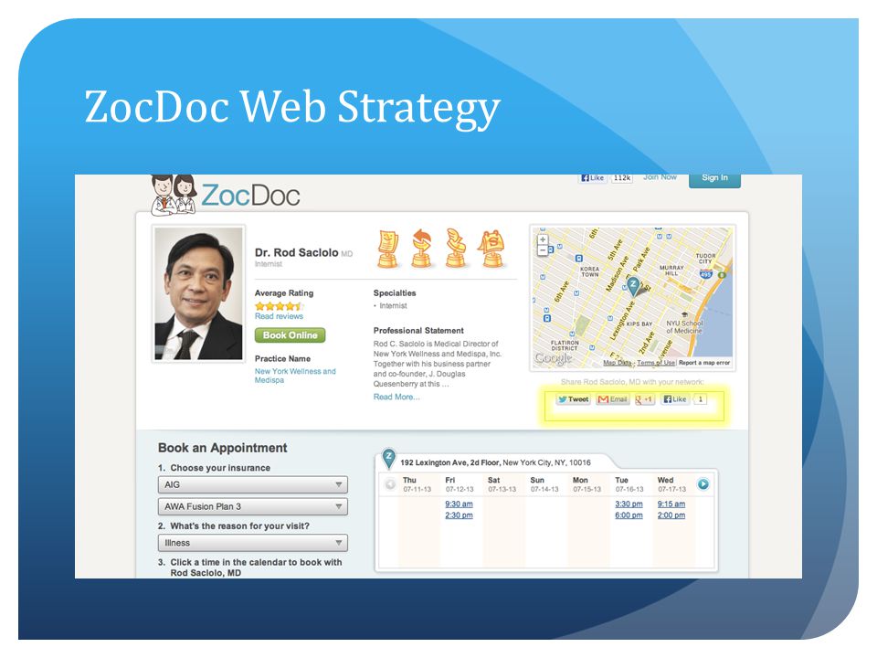 ZocDoc Web Strategy