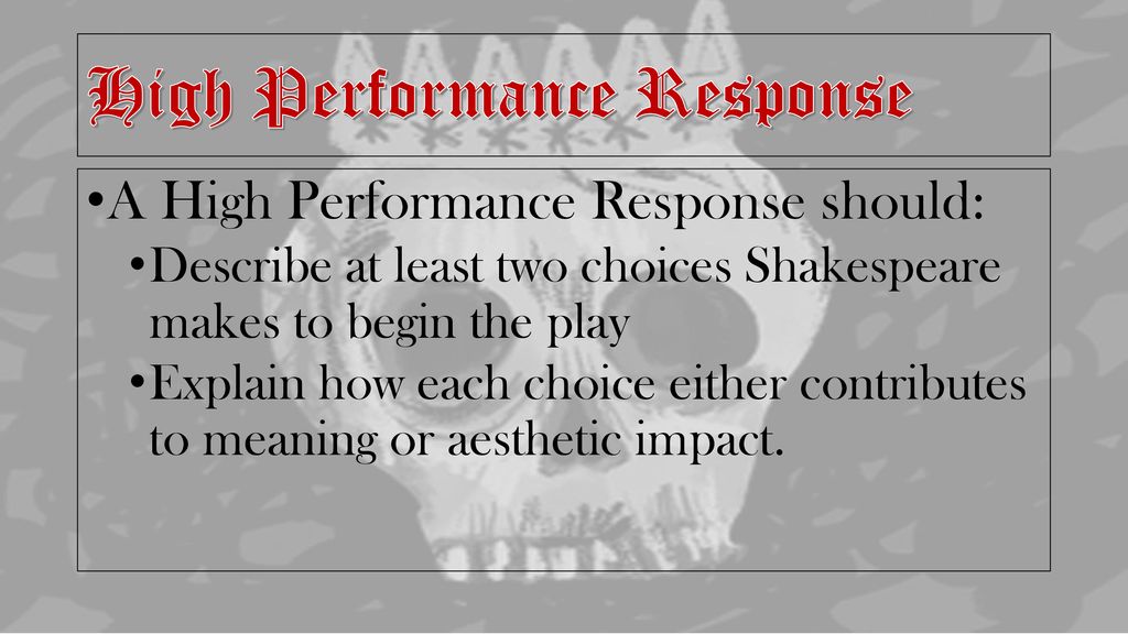 High Performance Response