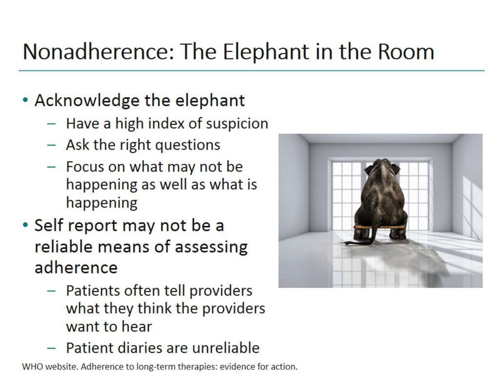 Nonadherence: The Elephant in the Room