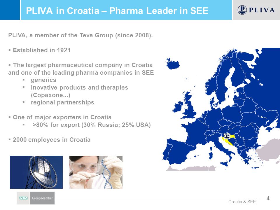 PLIVA, a Member of the Teva Group Tihomir Oreskovic - ppt video online  download