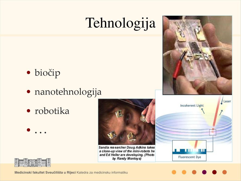 Tehnologija biočip nanotehnologija robotika . . .