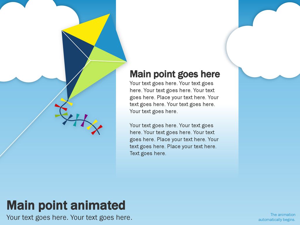 Main point animated Main point goes here