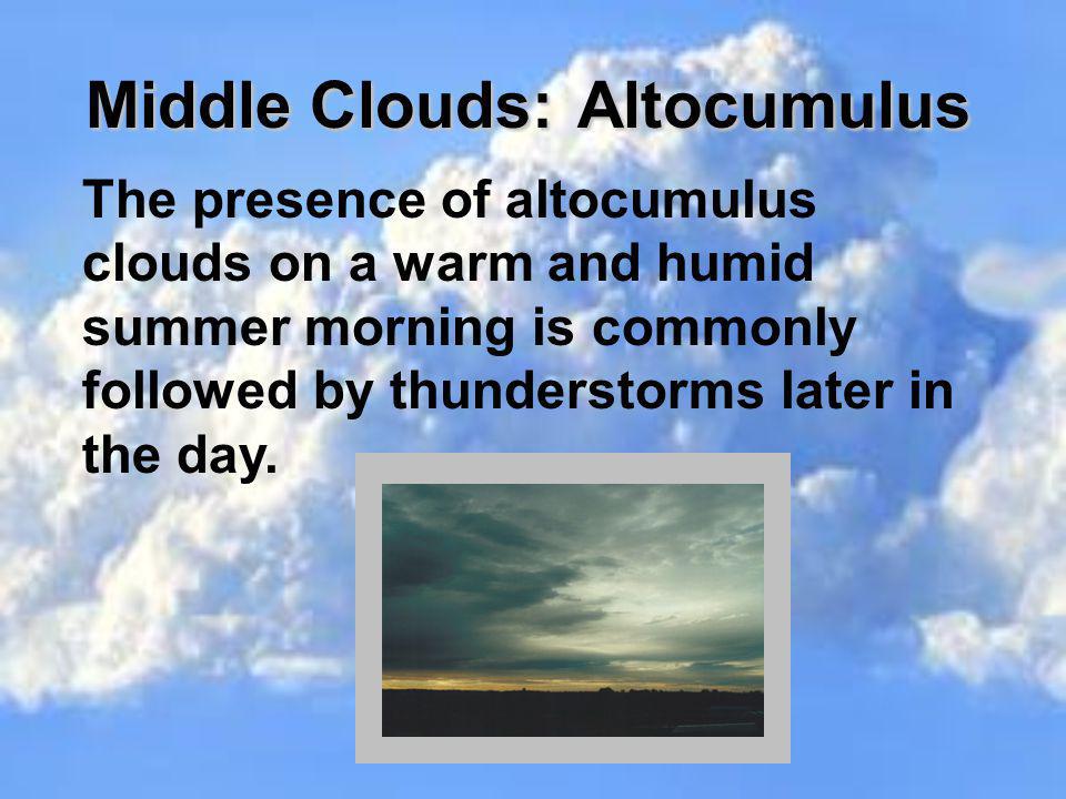 Middle Clouds: Altocumulus