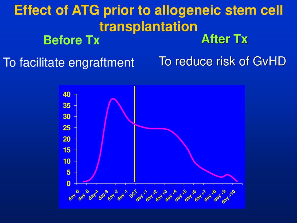 Effect of ATG prior to allogeneic stem cell transplantation