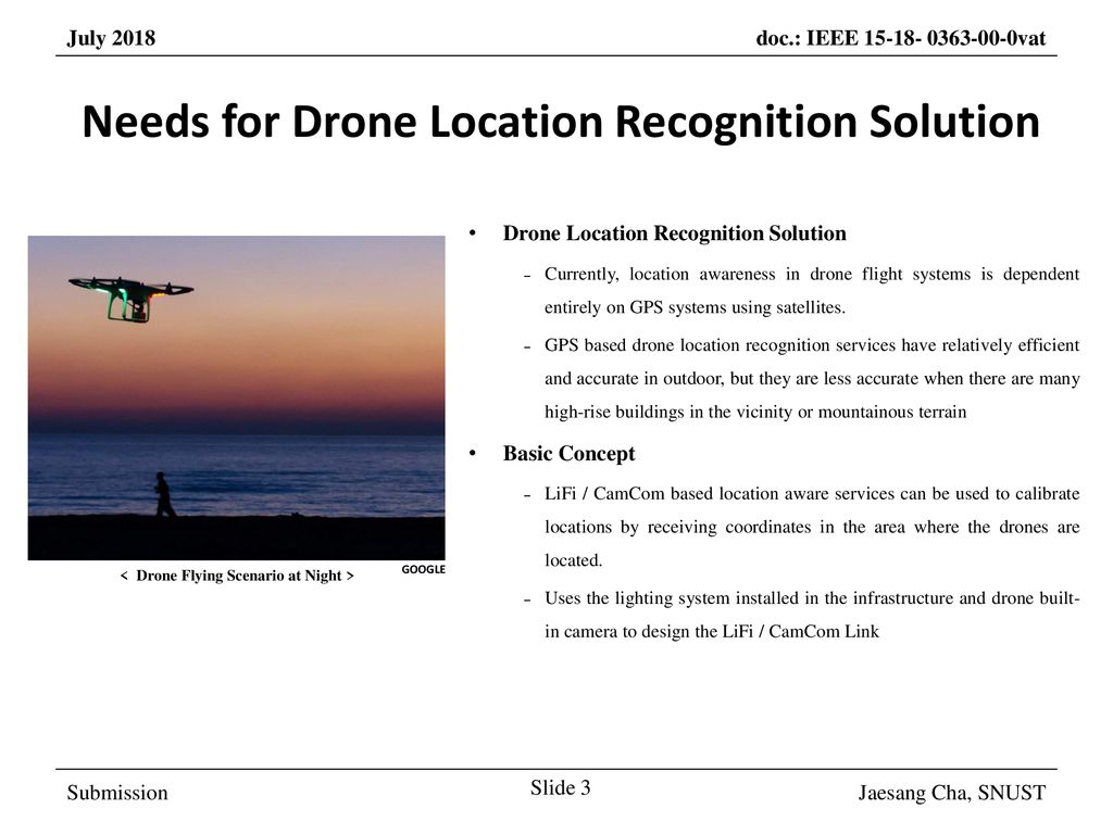 Needs for Drone Location Recognition Solution