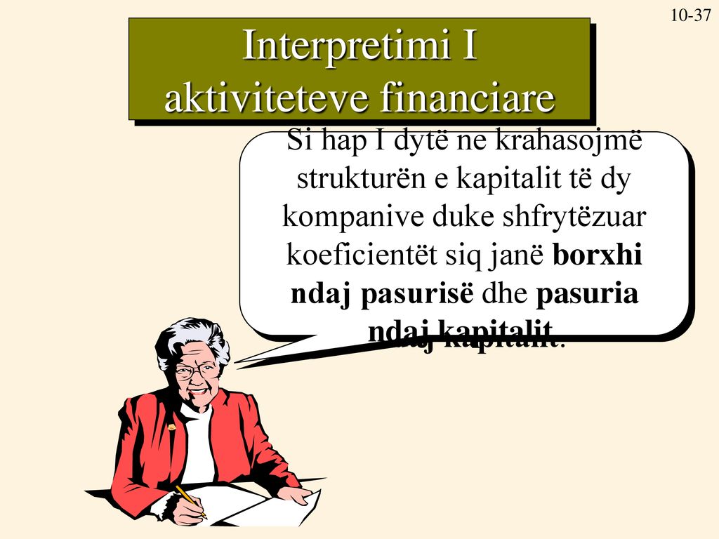 Interpretimi I aktiviteteve financiare