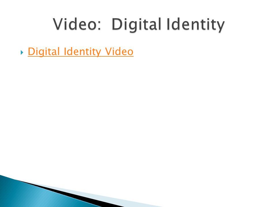 Video: Digital Identity