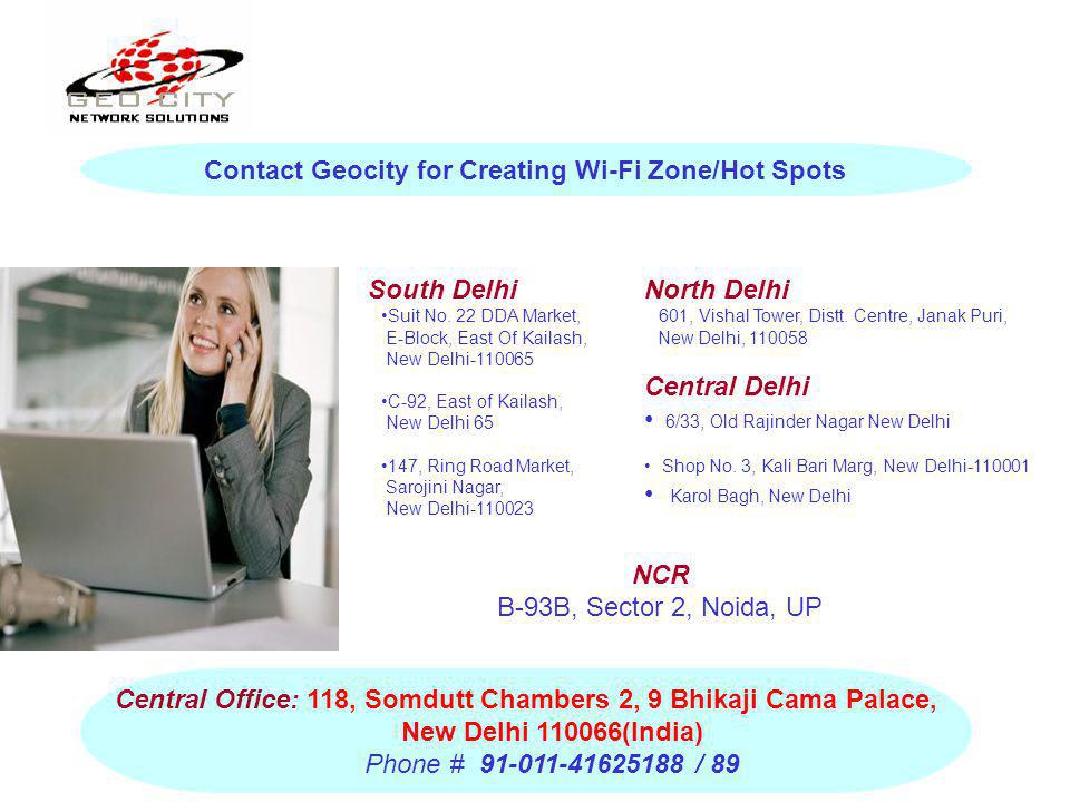 Contact Geocity for Creating Wi-Fi Zone/Hot Spots