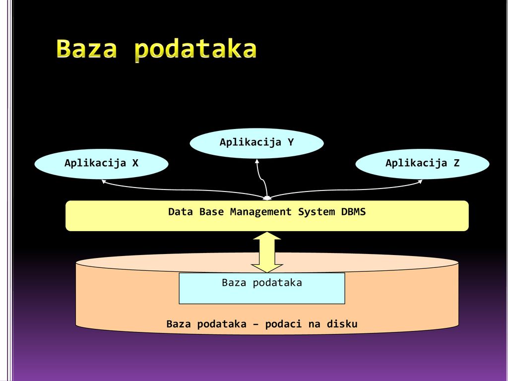 Baza podataka – podaci na disku Data Base Management System DBMS
