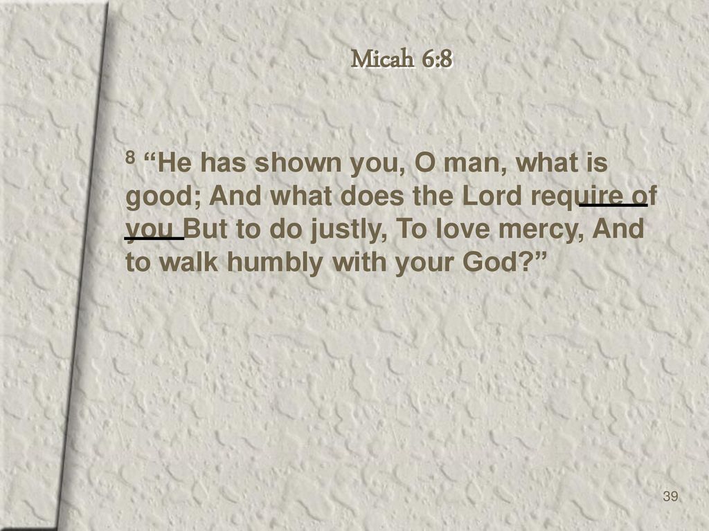 Micah 6:8