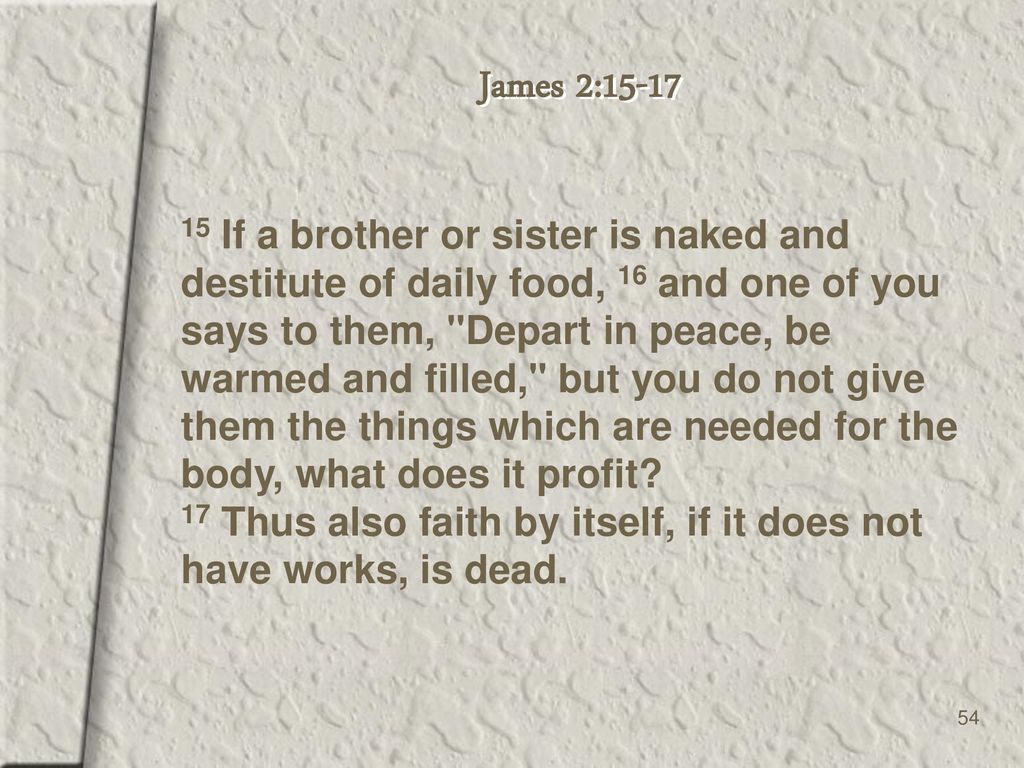 James 2:15-17