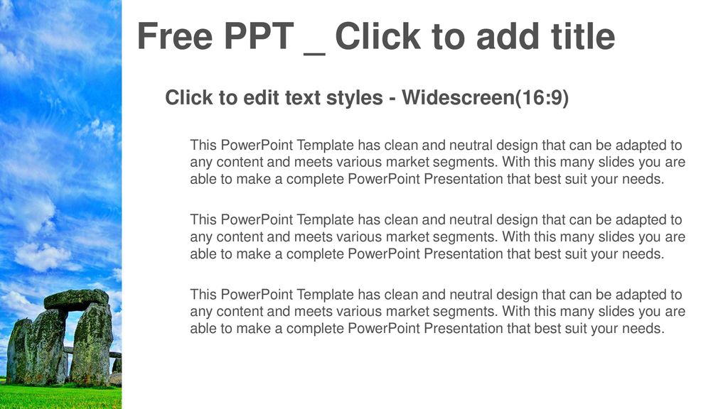 Free PPT _ Click to add title