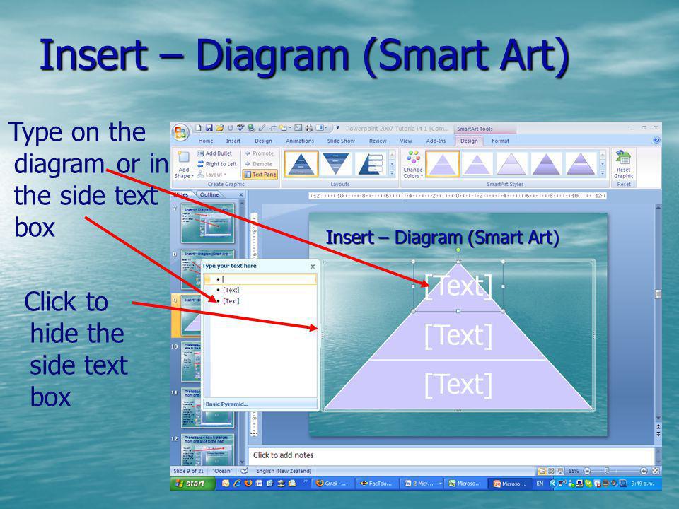Insert – Diagram (Smart Art)
