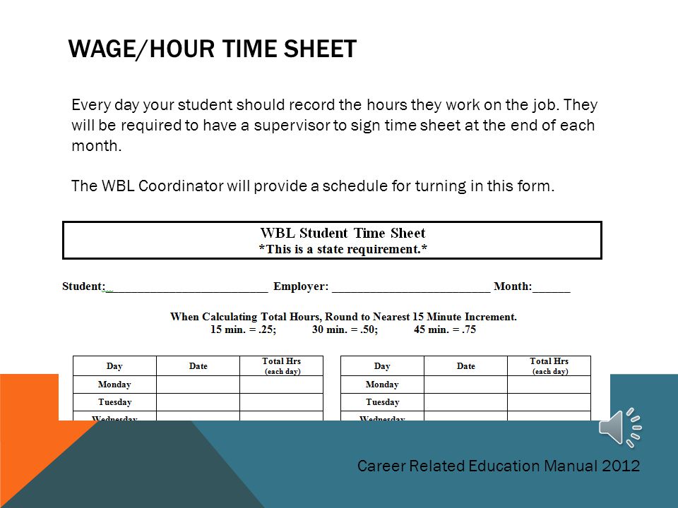 Wage/Hour Time Sheet