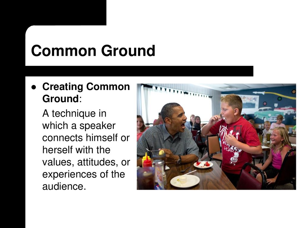 Common Ground Creating Common Ground: