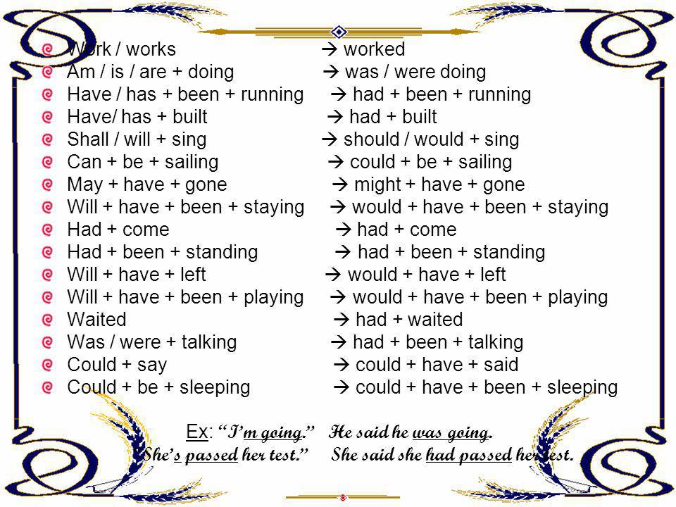 Am / is / are + doing  was / were doing
