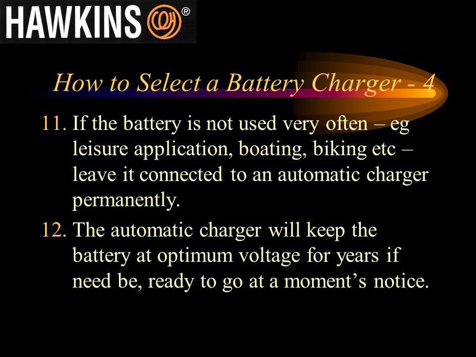 How to Select a Battery Charger - 4
