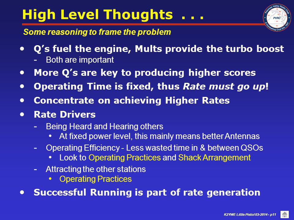 High Level Thoughts Some reasoning to frame the problem. Q’s fuel the engine, Mults provide the turbo boost.