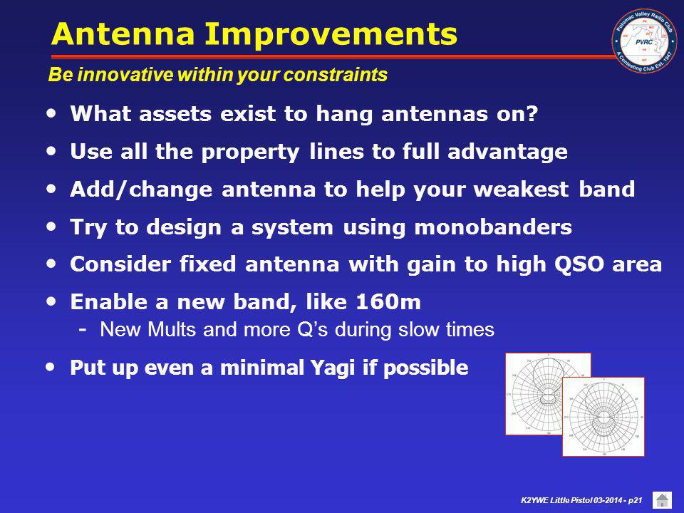 Antenna Improvements What assets exist to hang antennas on