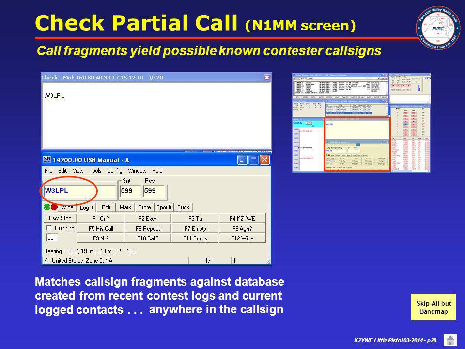 Check Partial Call (N1MM screen)