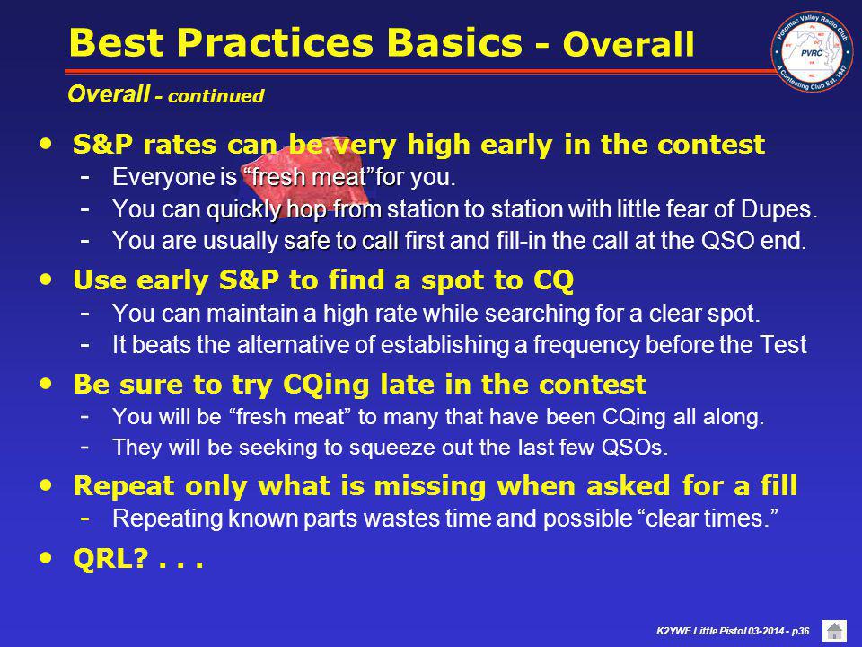 Best Practices Basics - Overall