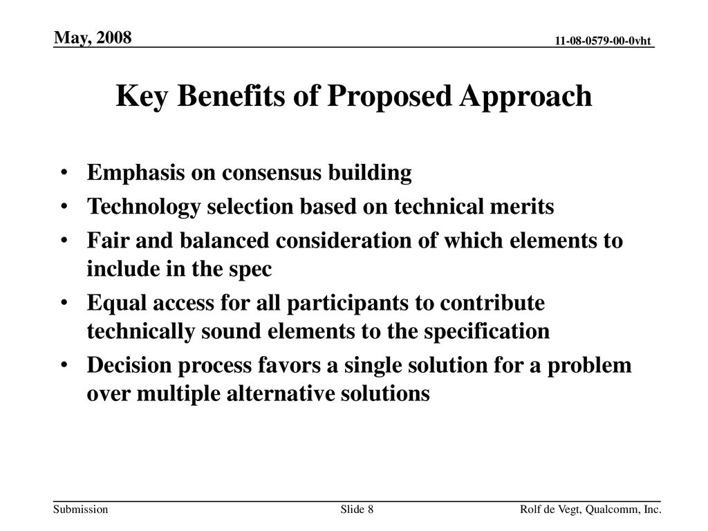 Key Benefits of Proposed Approach