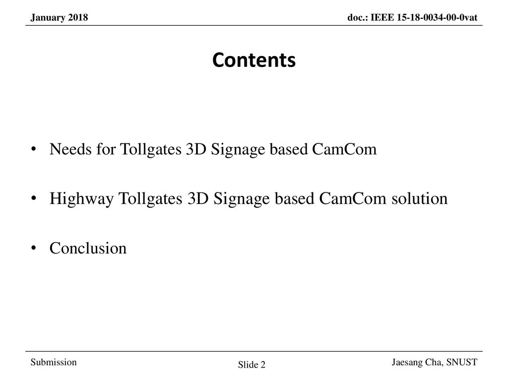 Contents Highway Tollgates 3D Signage based CamCom solution