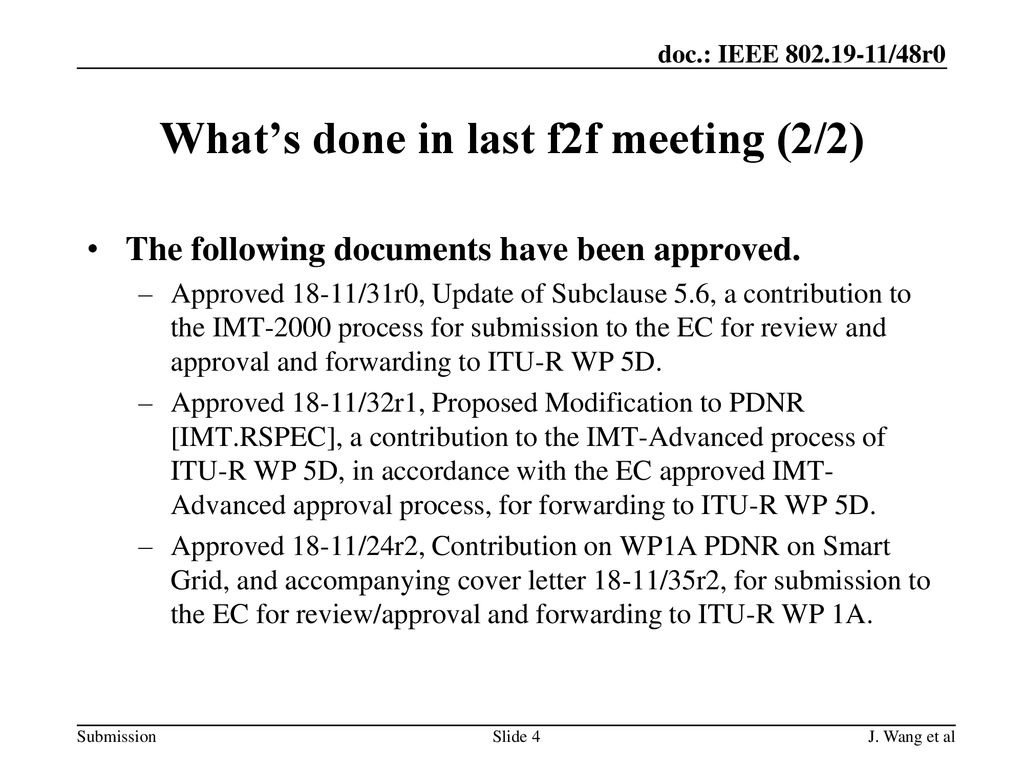 What’s done in last f2f meeting (2/2)