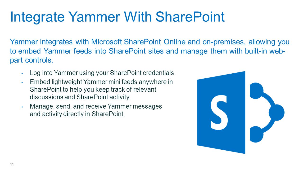 Integrate Yammer With SharePoint