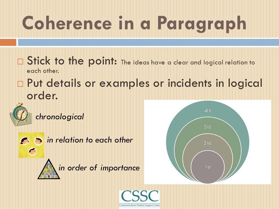 Coherence in a Paragraph