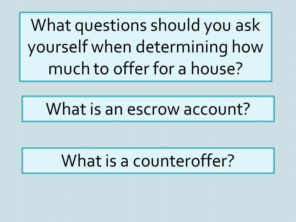 What is an escrow account
