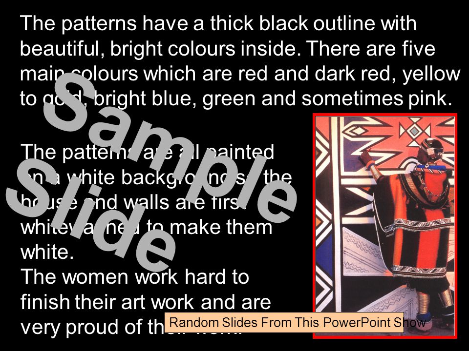 The patterns have a thick black outline with beautiful, bright colours inside. There are five main colours which are red and dark red, yellow to gold, bright blue, green and sometimes pink.