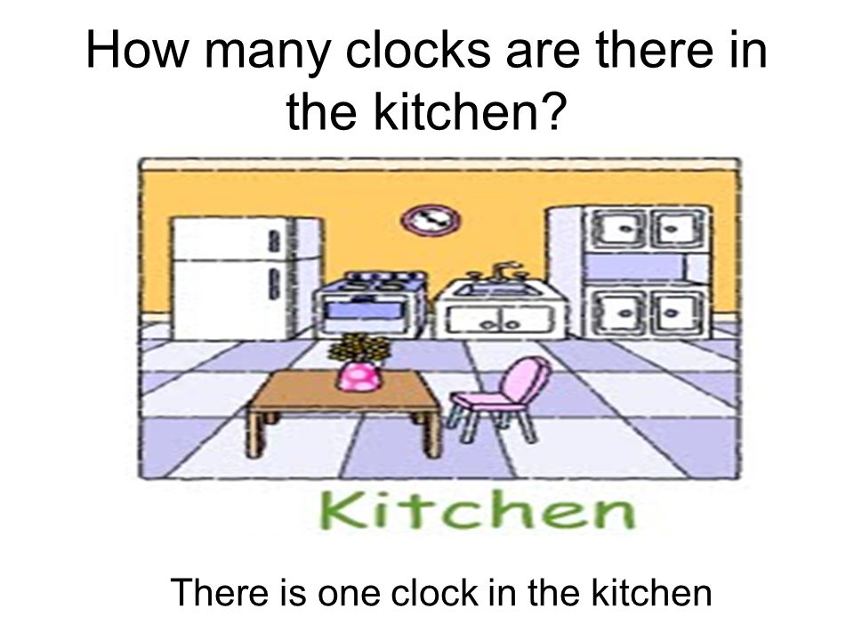How many clocks are there in the kitchen