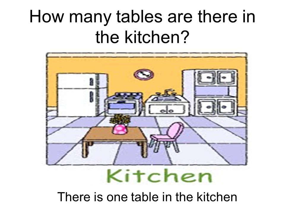 How many tables are there in the kitchen