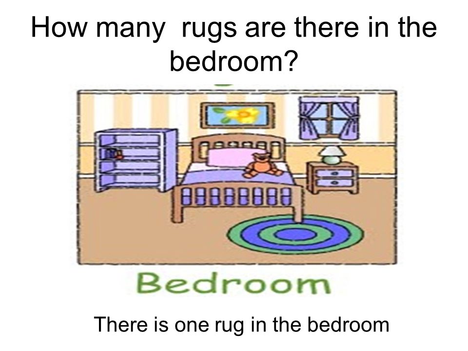 How many rugs are there in the bedroom